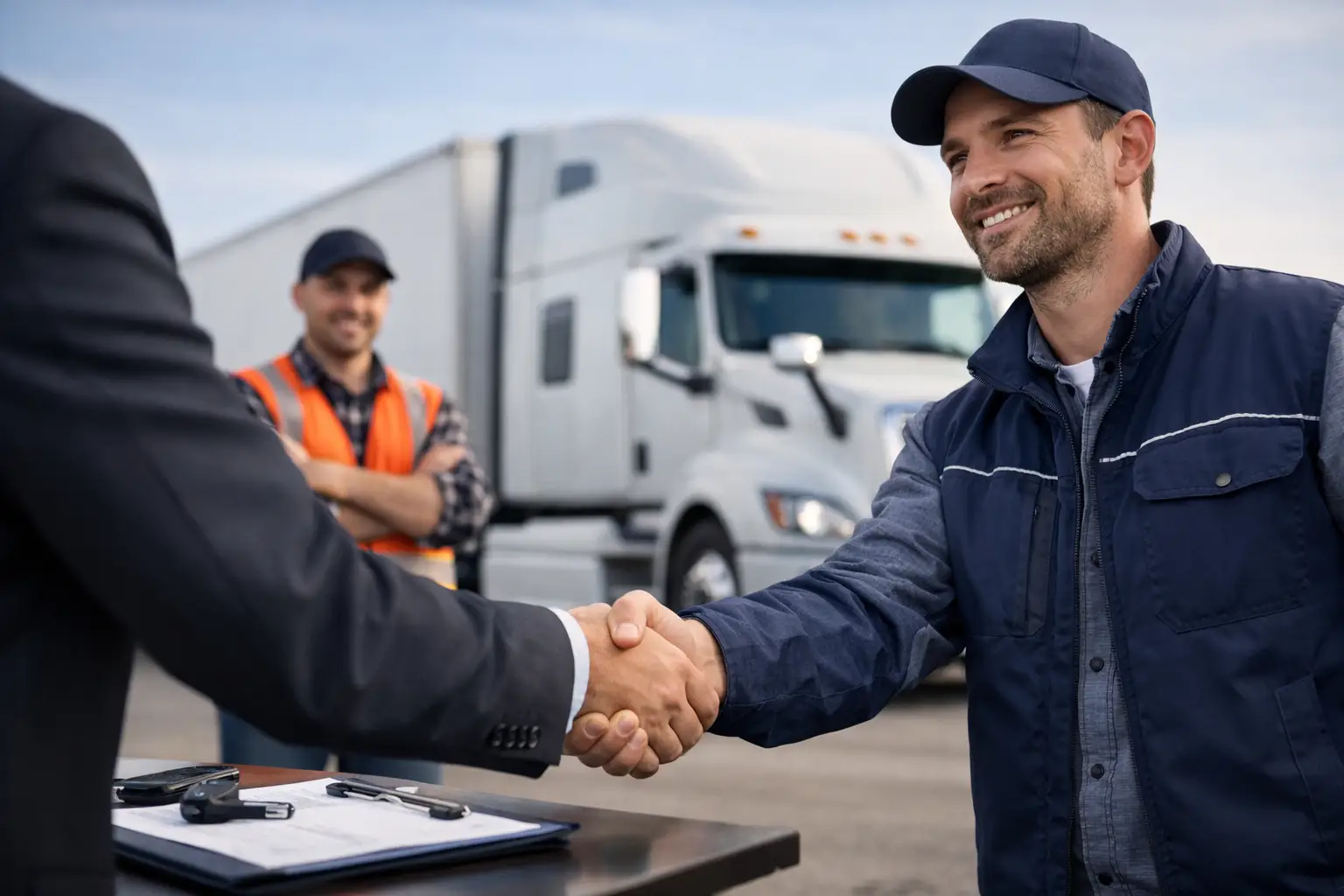 LKW Fahrer Recruiting, das Stellen besetzt