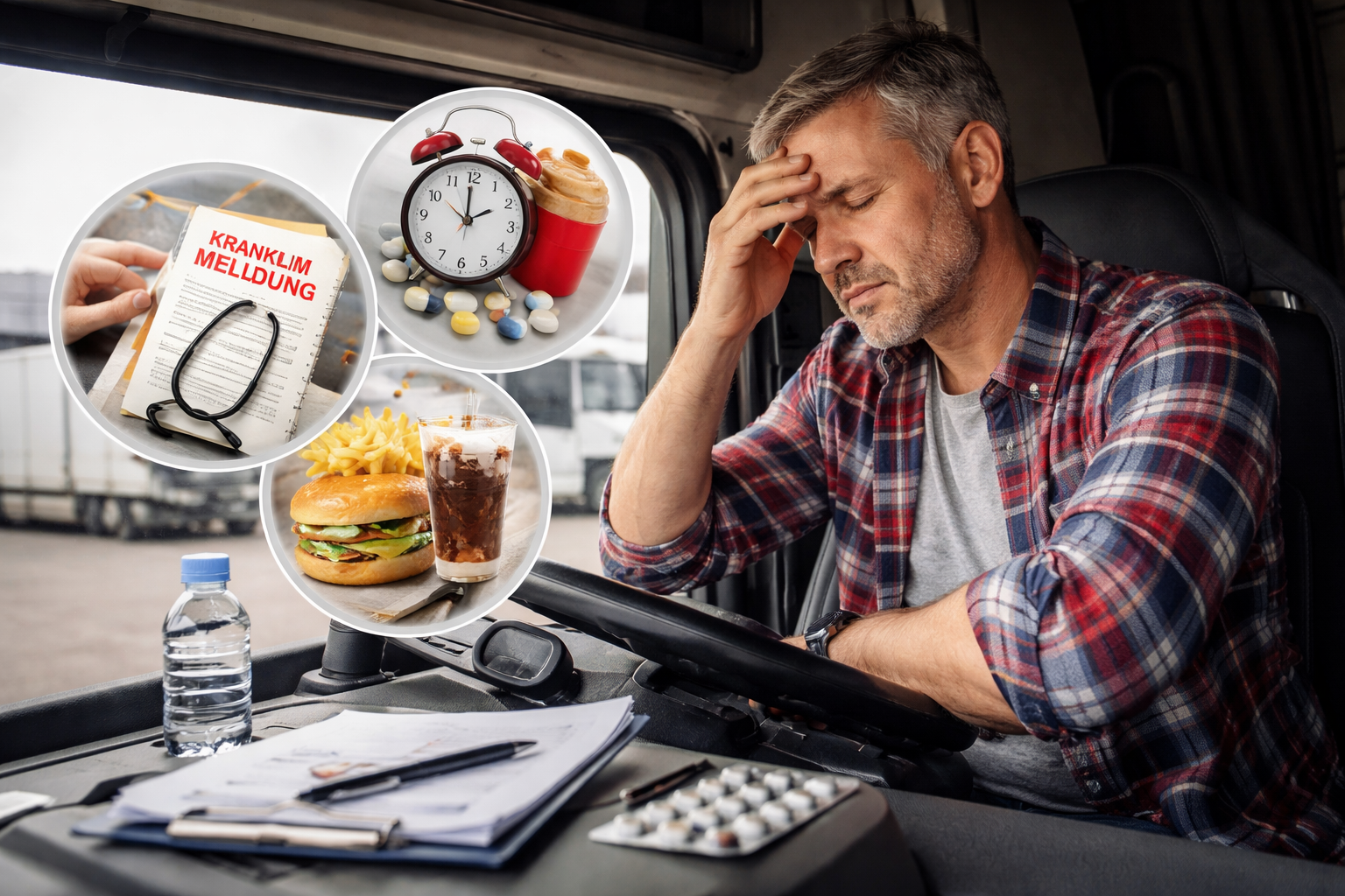 LKW Fahrer werden oft Krank