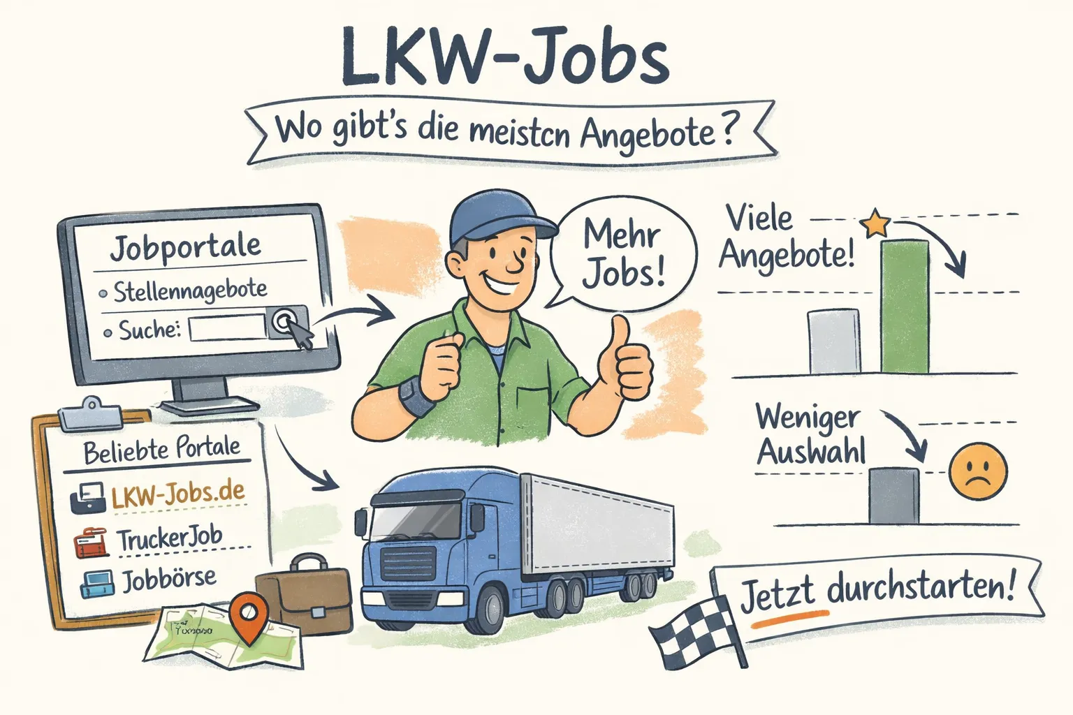 LKW Fahrer finden Der Spezialist für Speditionen